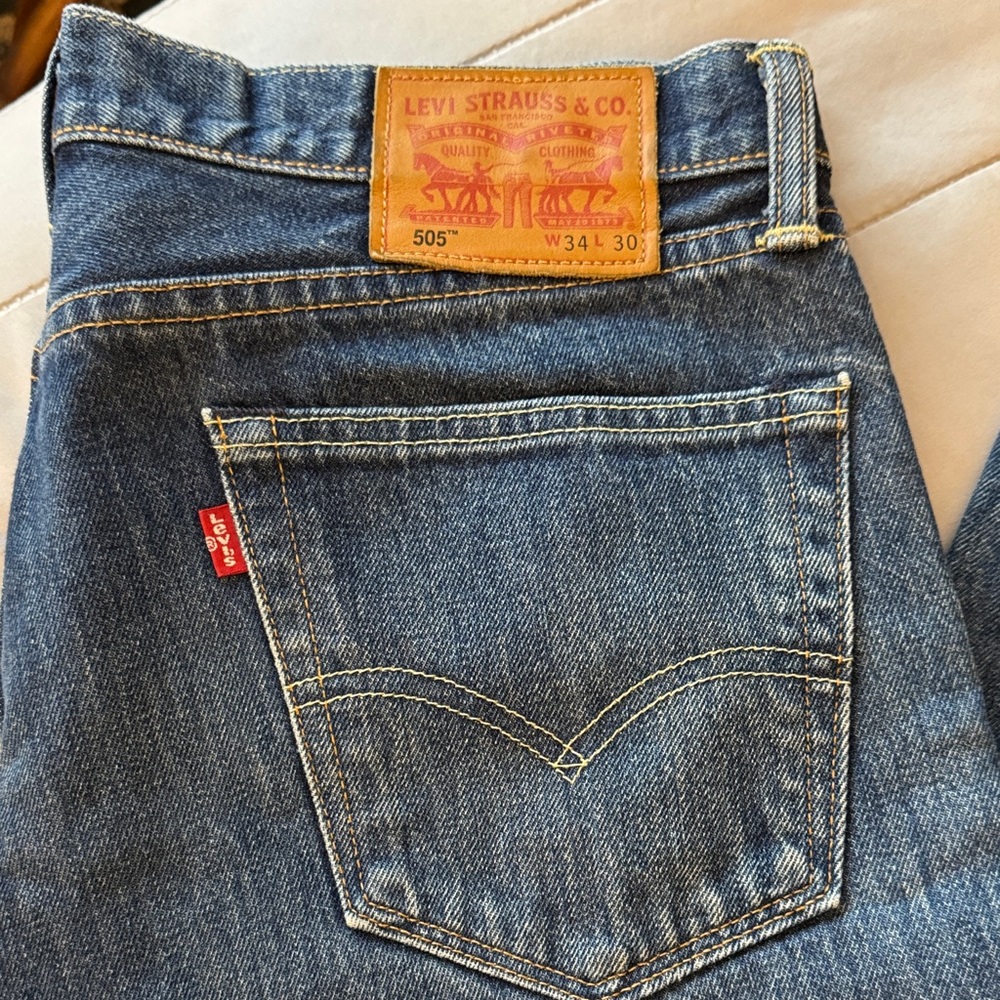 Levi's White Oak Cone Denim Men's Classic Indigo Straight Jeans